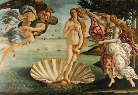 The Birth of Venus by Botticelli. Uffizi Gallery, Florence