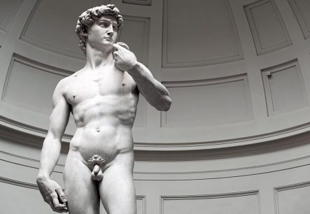 Sculpture of the David by Michelangelo, Uffizi Gallery, Florence