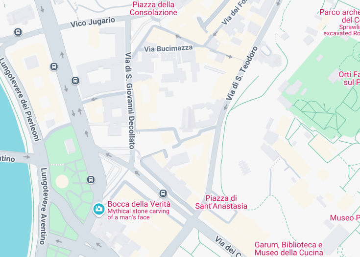 Map of Arco degli Argentari, Rome