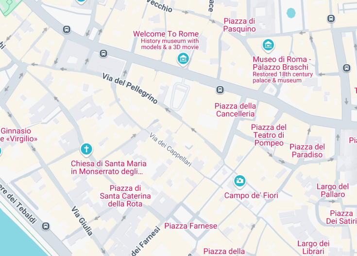 Map of Arco di Santa Margherita, Rome