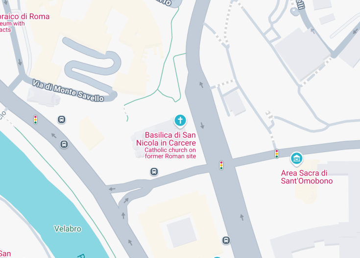 Map of Basilica di San Nicola in Carcere, Rome