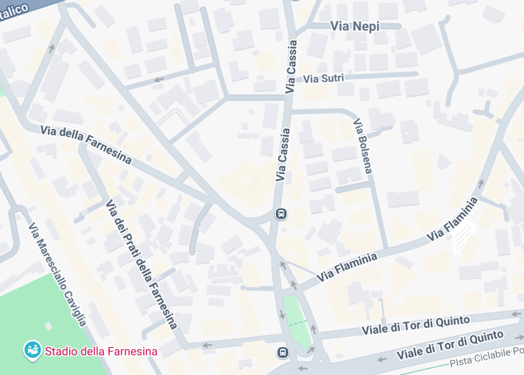 Map of Chiesa della Gran Madre di Dio, Rome