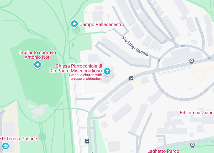 Map of Chiesa di Dio Padre misericordioso, Rome