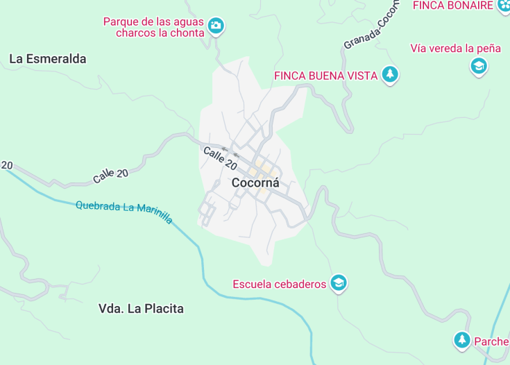 Map of Cocorna, Colombia