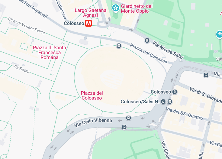 Map of Colosseum, Rome