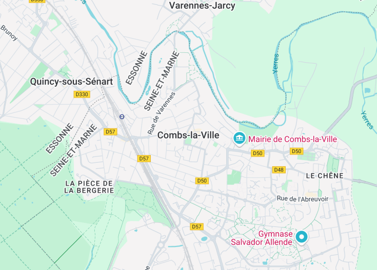 Map of Combs-la-Ville, France