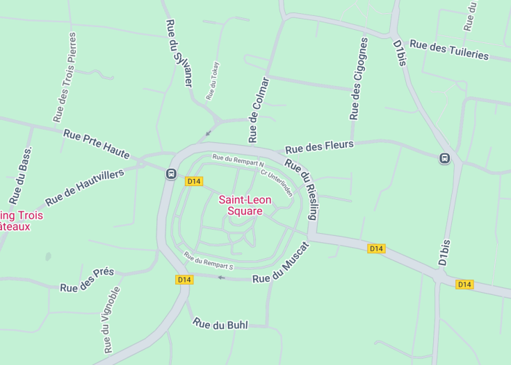 Map of Eguisheim, France