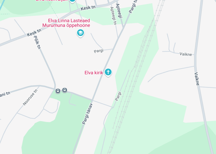 Map of Elva Church, Elva