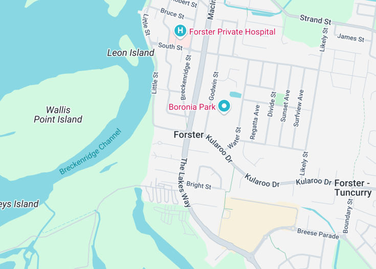 Map of Forster, Australia