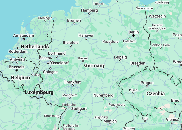 Map of Germany, 