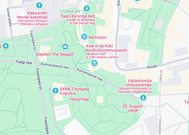 Map of Kiek in de Kök Fortifications Museum, Tallinn