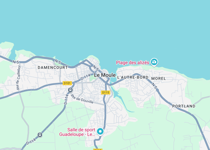 Map of Le Moule, France