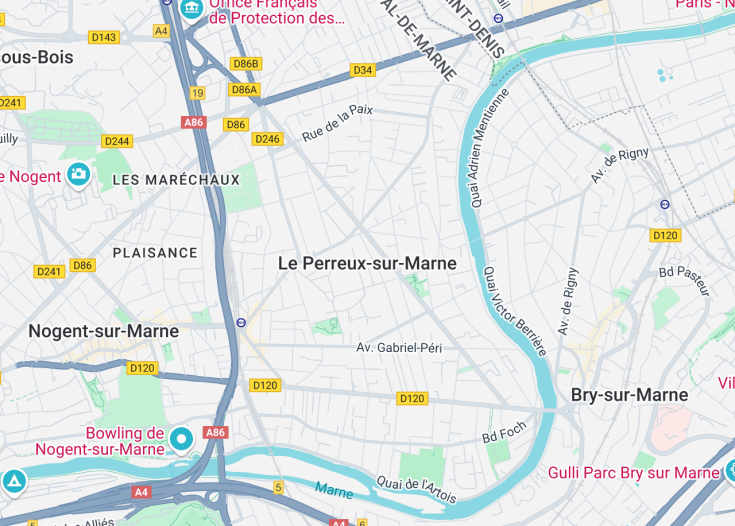 Map of Le Perreux-sur-Marne, France