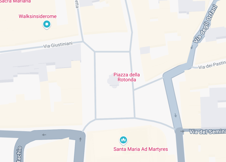 Map of “Macuteo” Pantheon obelisk at piazza della Rotonda, Rome