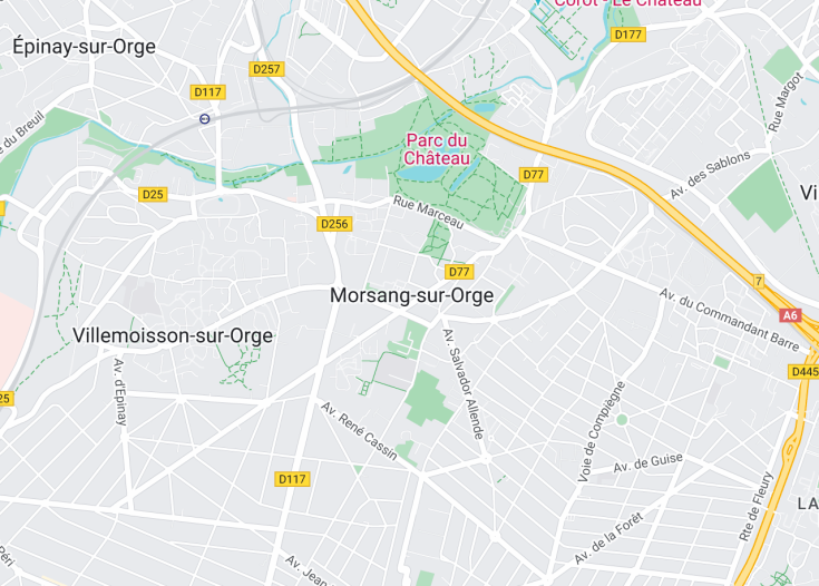 Map of Morsang-sur-Orge, France