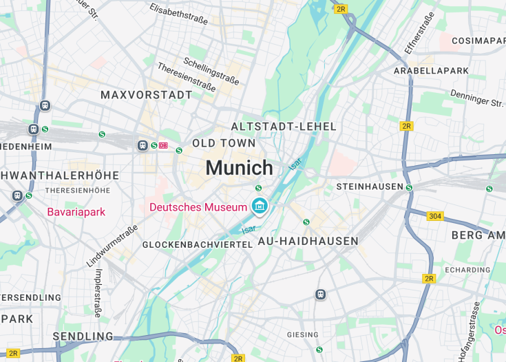 Map of Munich, Germany