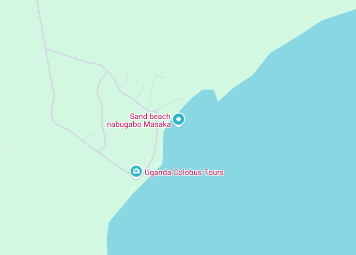 Map of Nabugabo Sand Beach, Masaka