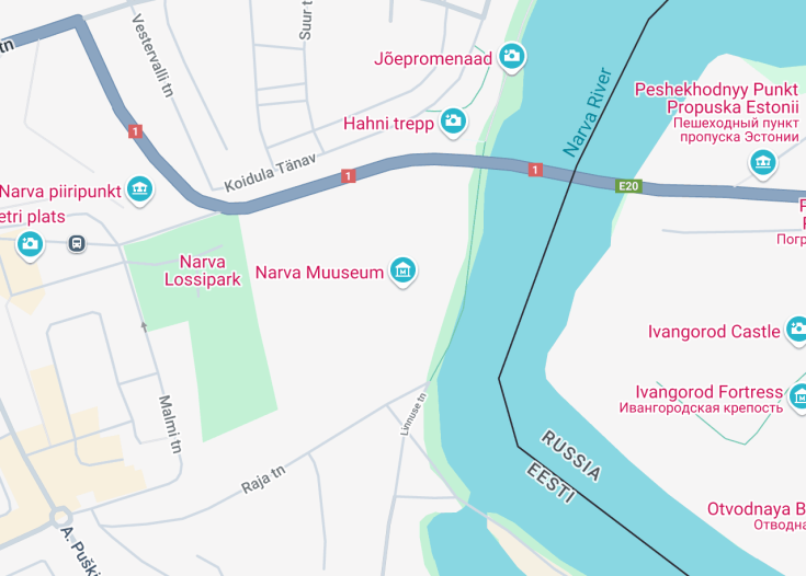 Map of Narva Muuseum (Narva Castle), Narva