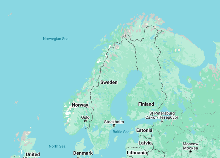 Map of Norway, 