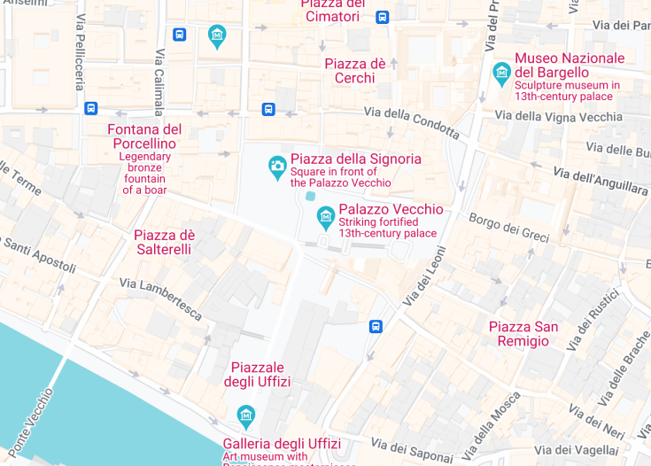Map of Palazzo vecchio, Florence