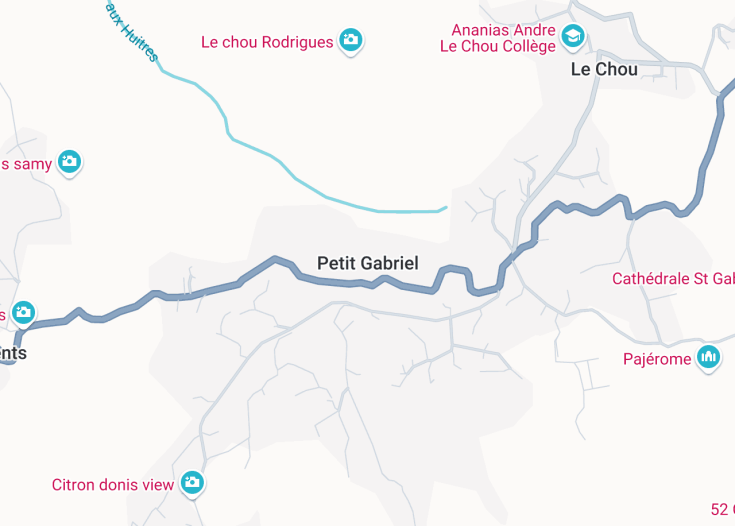 Map of Petit Gabriel, Rodrigues (Mauritius)