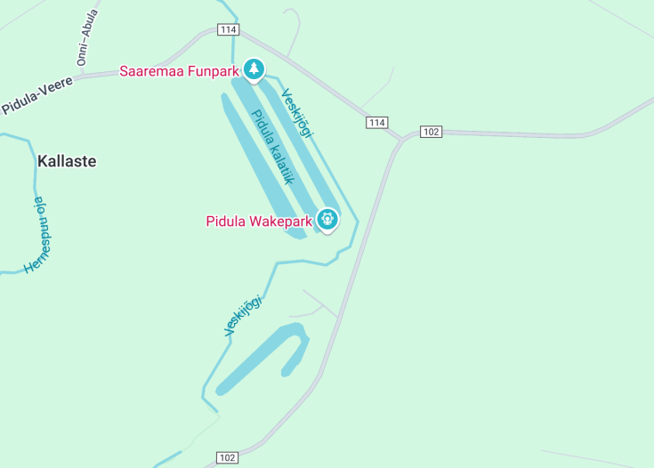 Map of Pidula Wakepark, Kihelkonna