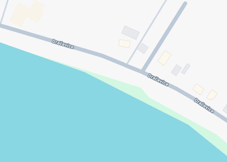Map of Plaža Slatina, Croatia