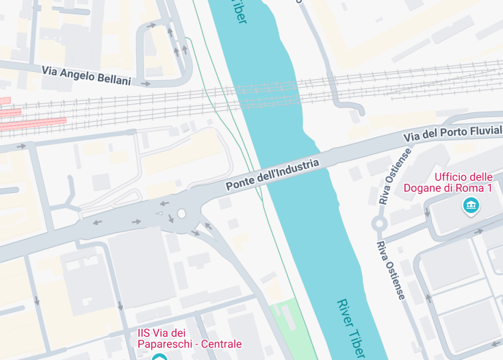 Map of Ponte dell’Industria, Rome