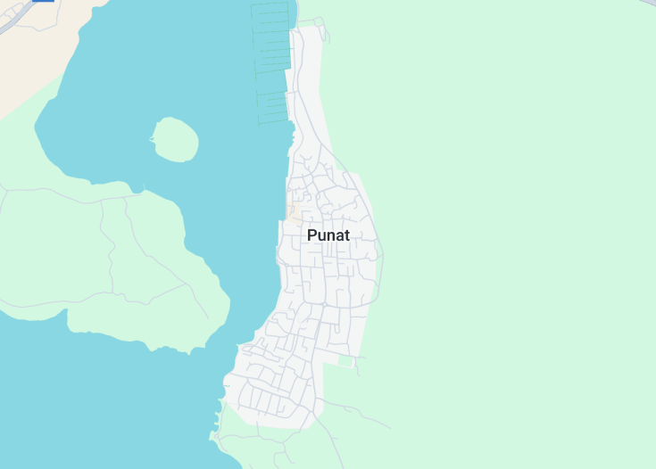 Map of Punat, Croatia