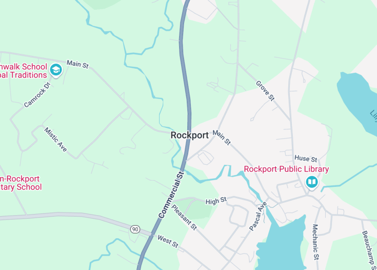 Map of Rockport, Maine (USA)