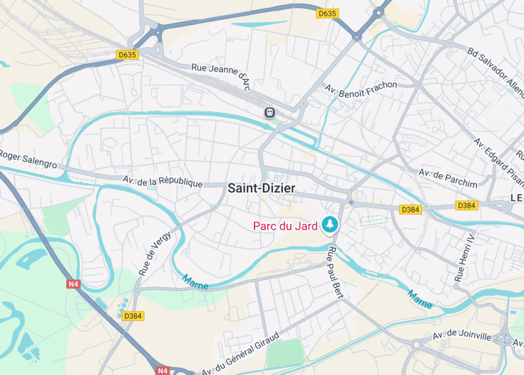 Map of Saint-Dizier, France