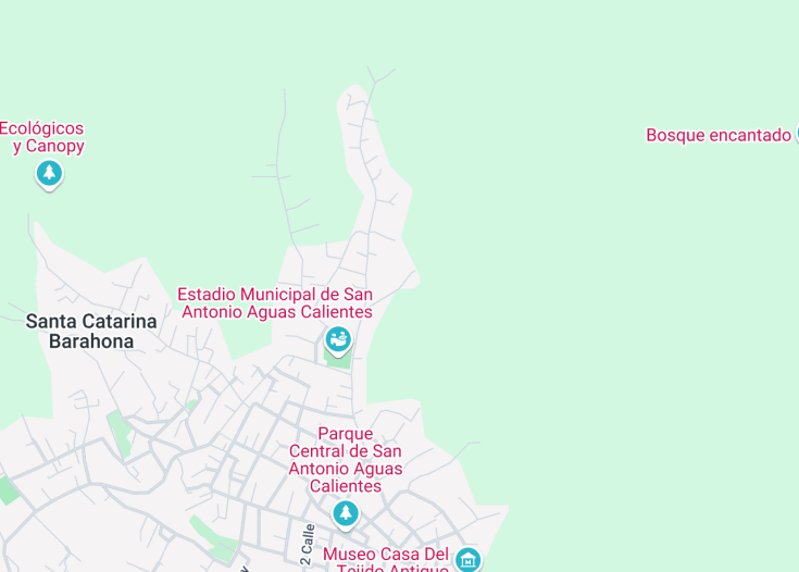 Map of San Antonio Aguas Calientes, Guatemala