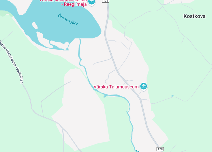 Map of Seto Folk festival, Värska
