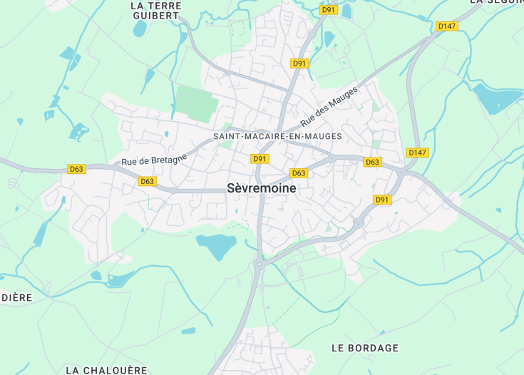 Map of Sèvremoine, France