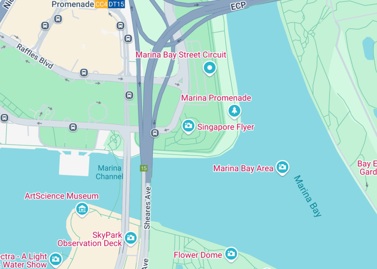Map of Singapore Flyer, 