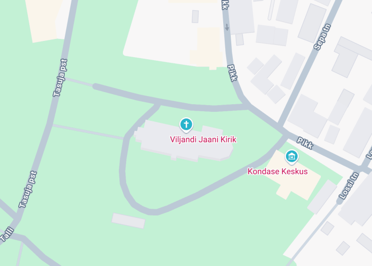 Map of St. John’s Church, Viljandi