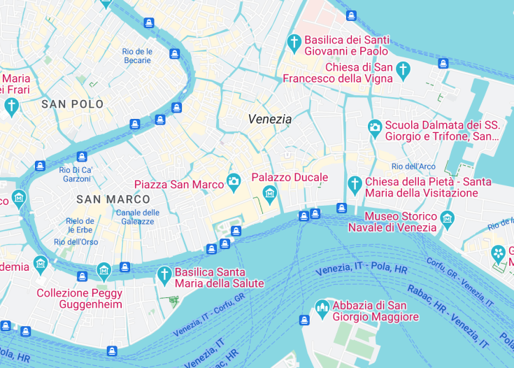 Map of St. Mark’s Basilica, Venice