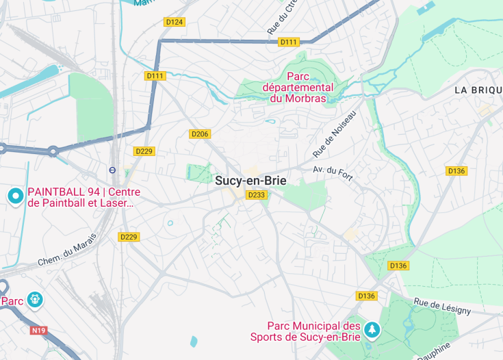 Map of Sucy-en-Brie, France