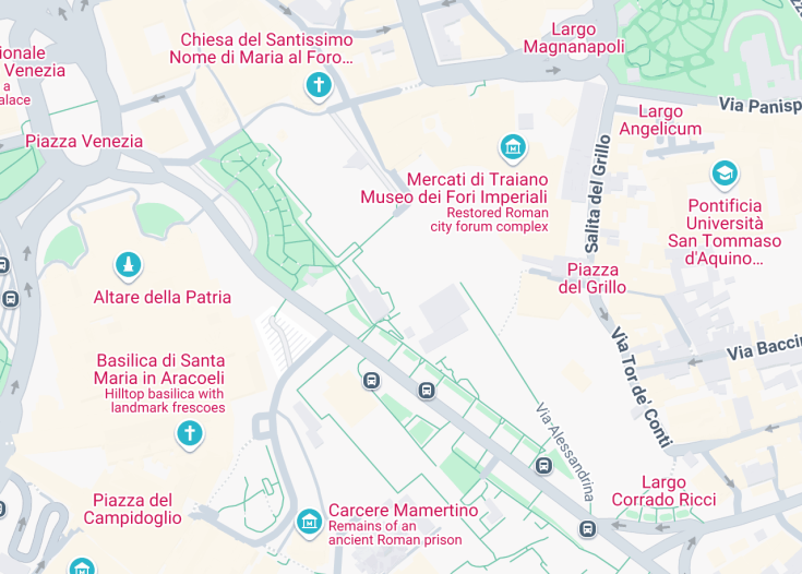 Map of Trajan’s Forum, Rome