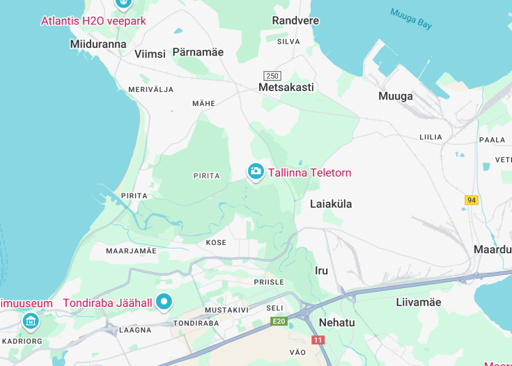 Map of TV tower, Tallinn