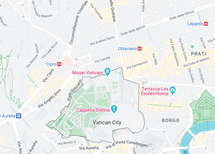 Map of Vatican Museums, Vatican City